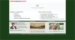 Desktop Screenshot of estherperica.com