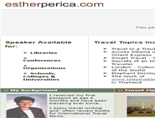 Tablet Screenshot of estherperica.com